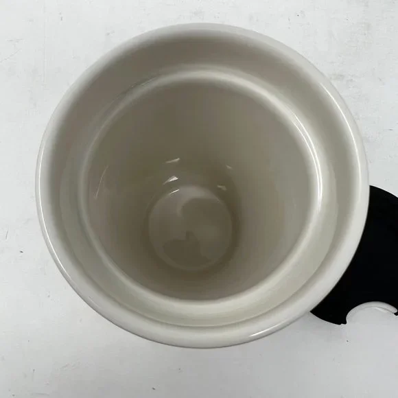 (SOLD)Starbucks Coffee White Porcelain and Gold Graphic Mug w/ Lid and Box - Picture 7 of 12